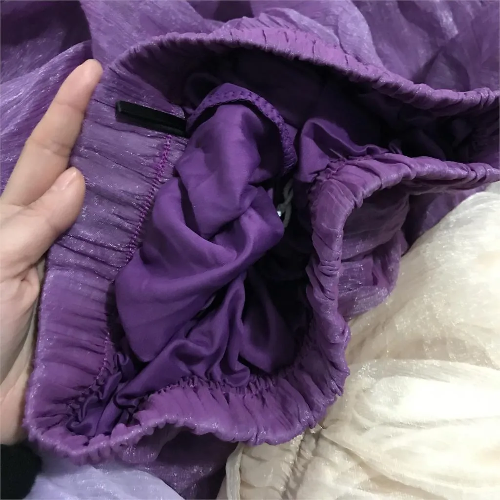 2018 High Waist Women Chiffon Skirt Long Womens Beach Summer Boho Maxi Skirt Saia Longa Faldas Ruffles Hem Long Skirt Brand