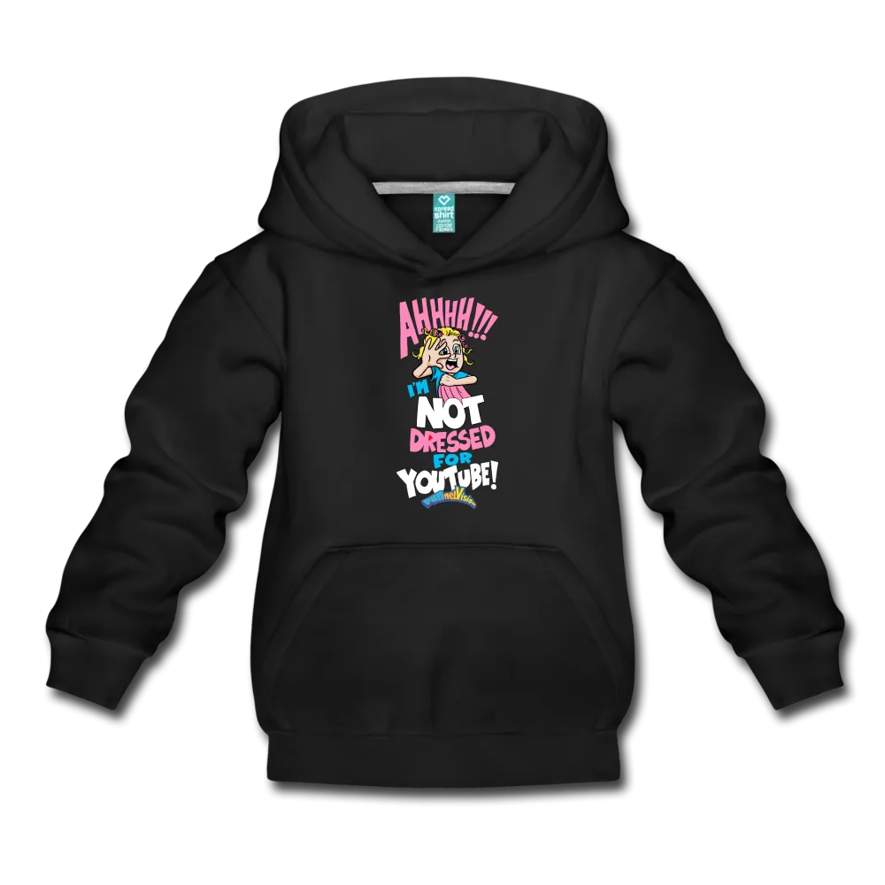 Aah! Not Dressed For Youtube, Girl Character Hoodie (Youth)