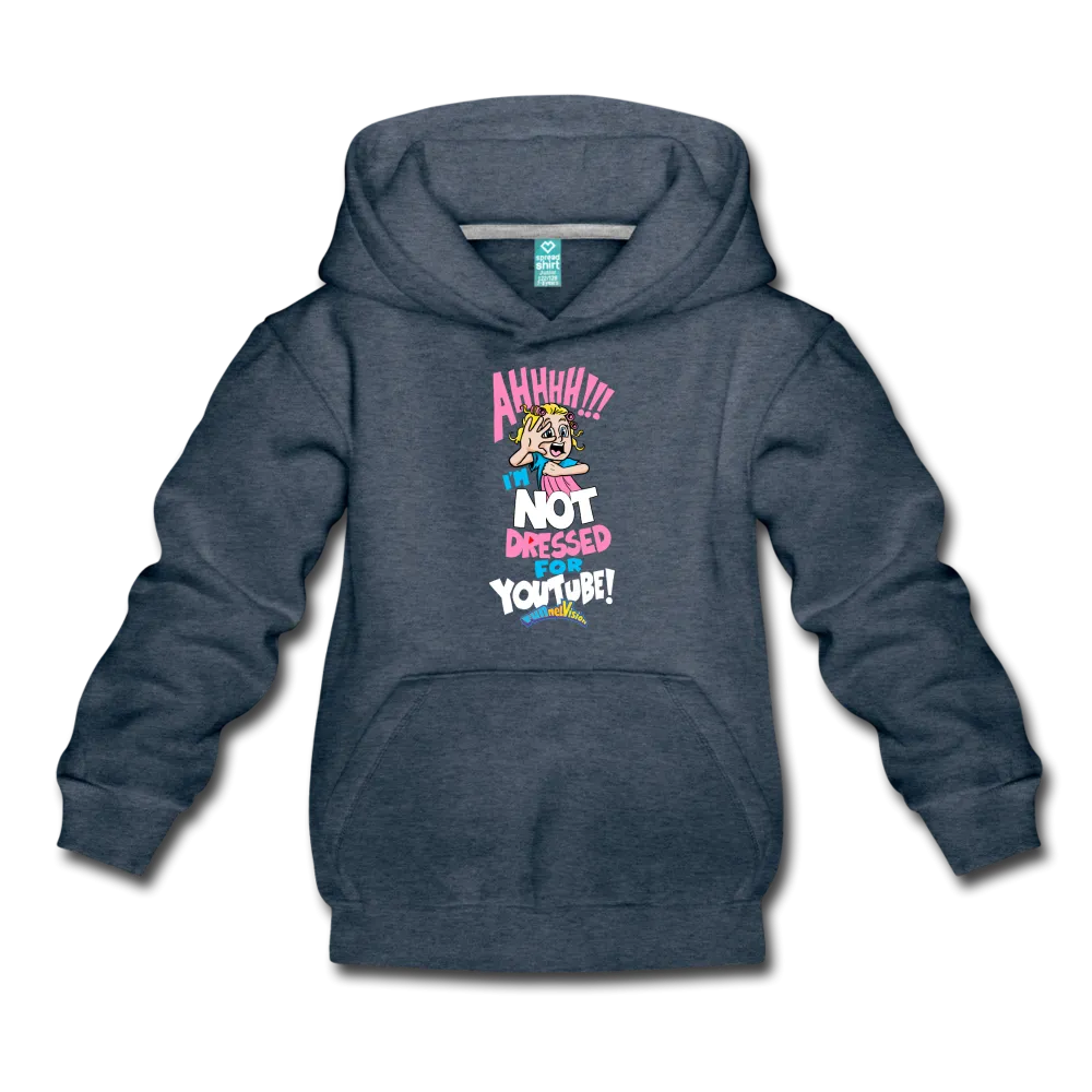 Aah! Not Dressed For Youtube, Girl Character Hoodie (Youth)