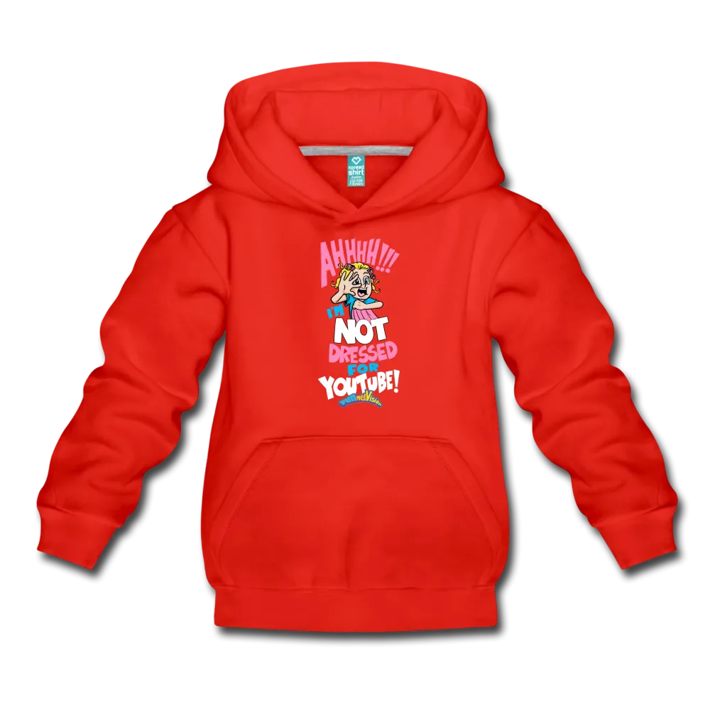 Aah! Not Dressed For Youtube, Girl Character Hoodie (Youth)