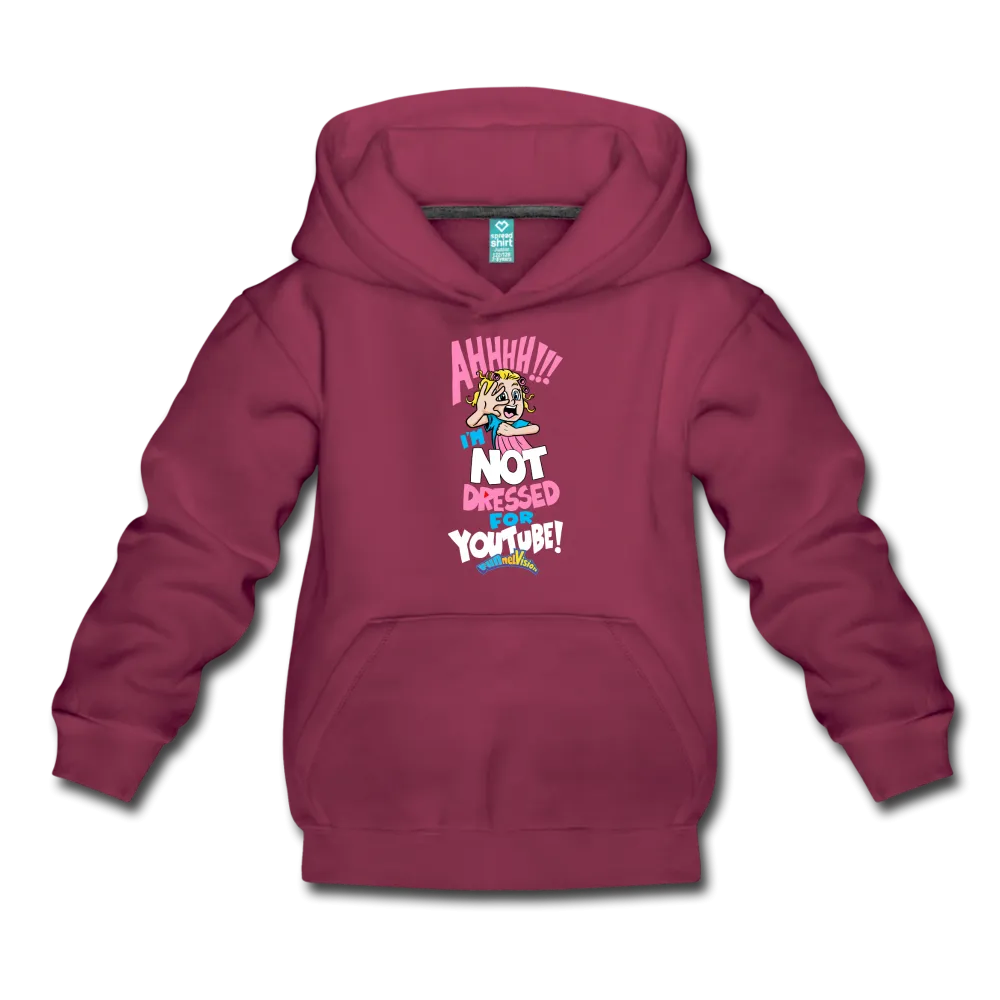 Aah! Not Dressed For Youtube, Girl Character Hoodie (Youth)