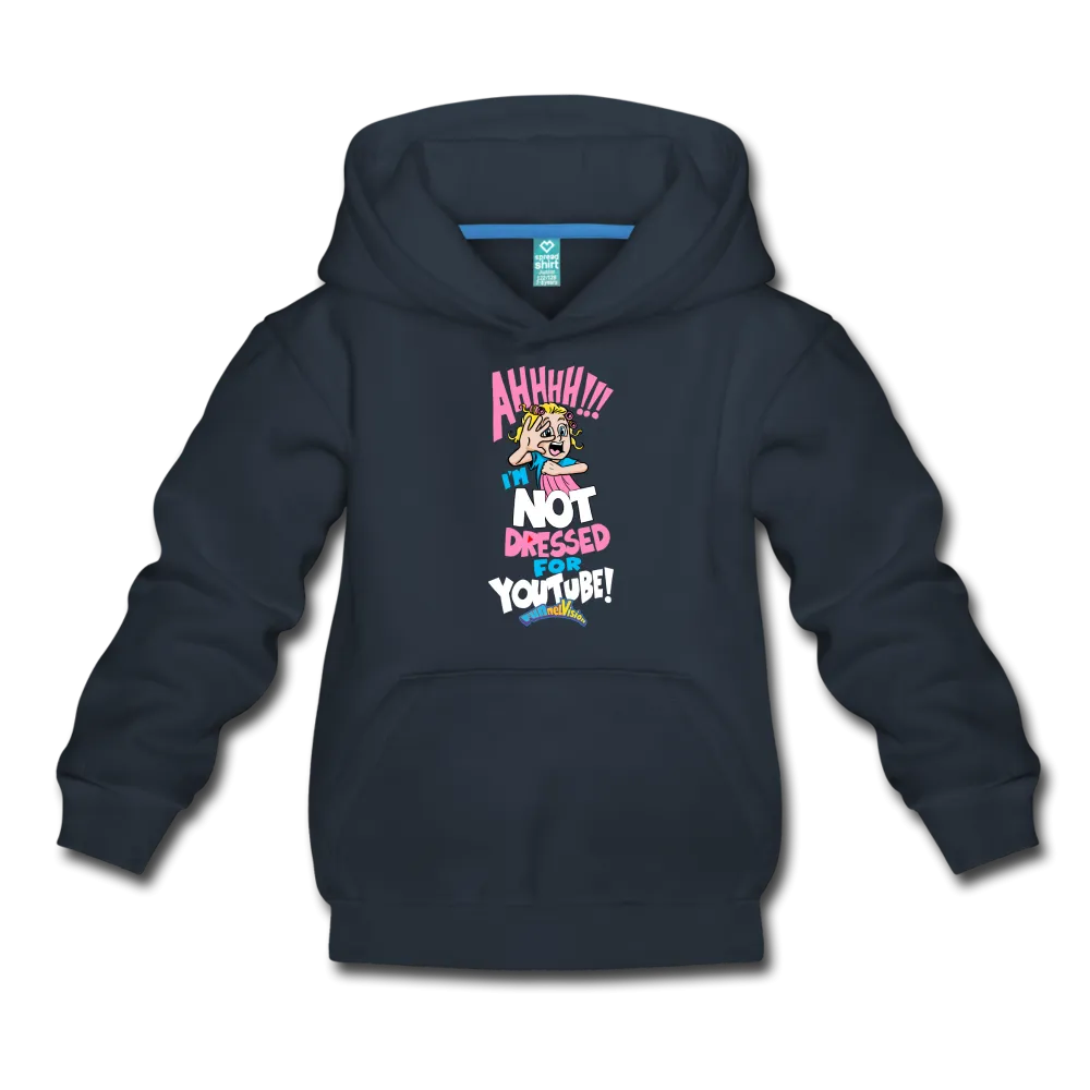 Aah! Not Dressed For Youtube, Girl Character Hoodie (Youth)