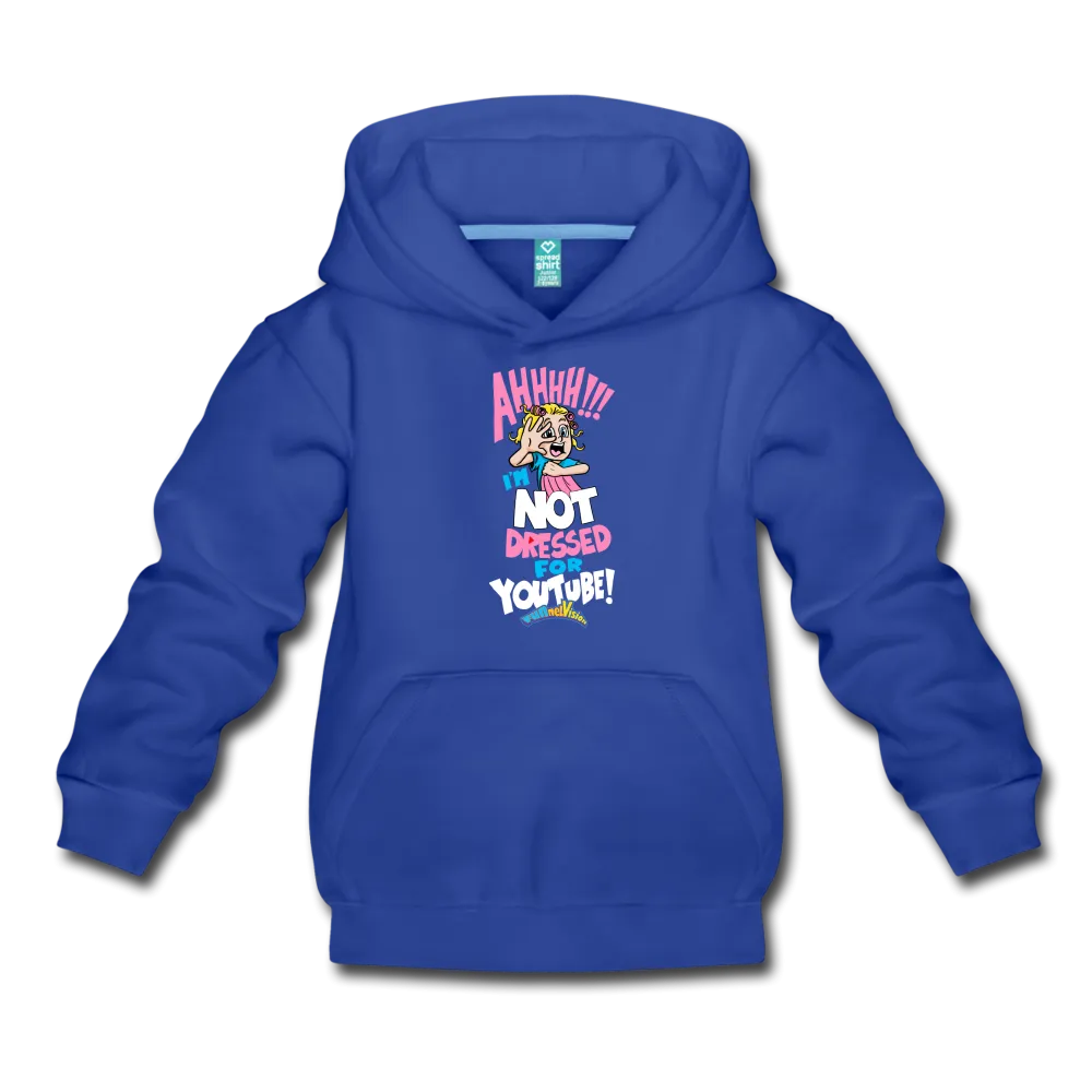 Aah! Not Dressed For Youtube, Girl Character Hoodie (Youth)