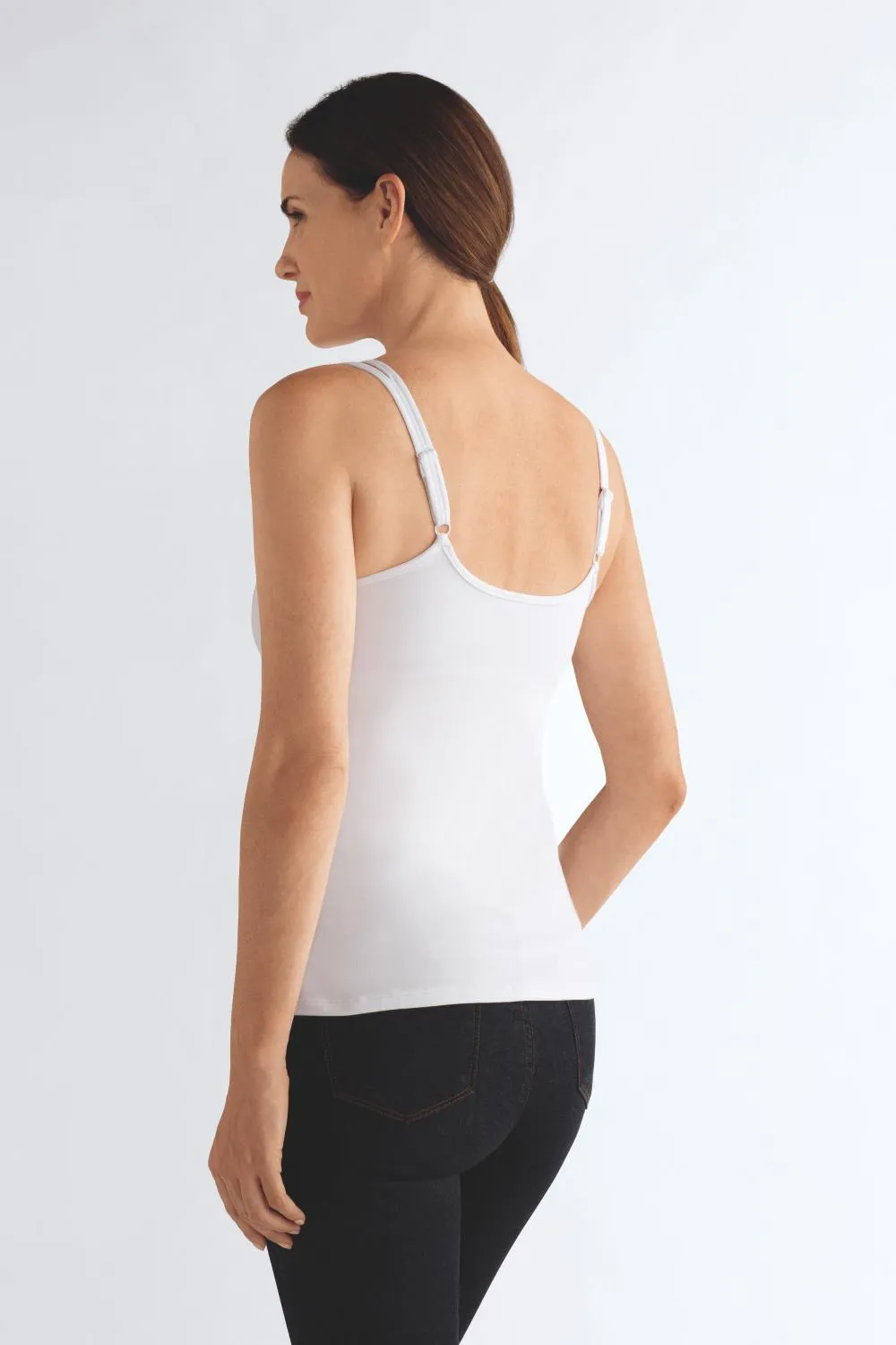 Amoena Valletta Mastectomy Camisole, White (70230)