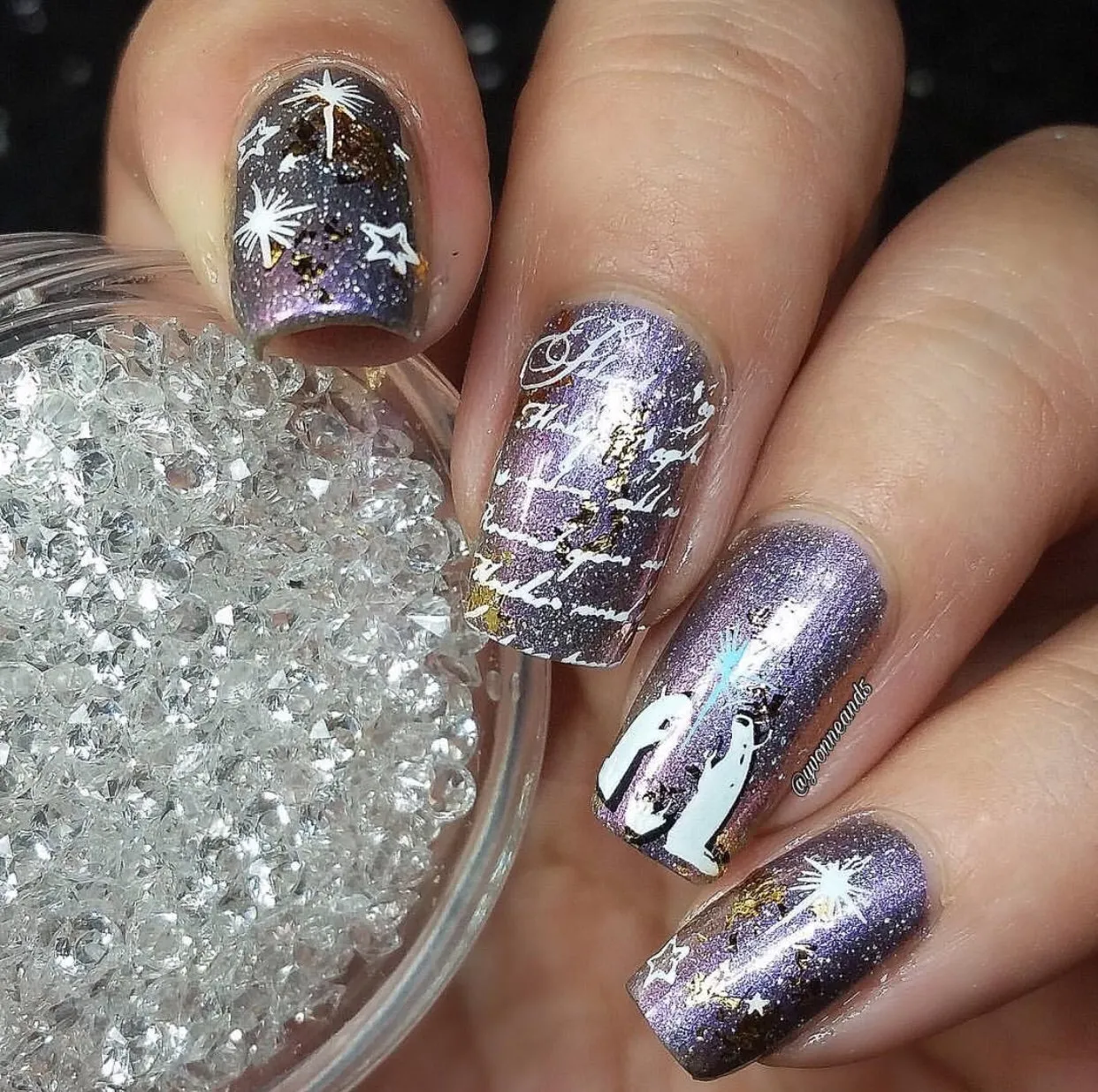 Caroling We Will Go (CjSC-12) - Steel Nail Art Stamping Plate