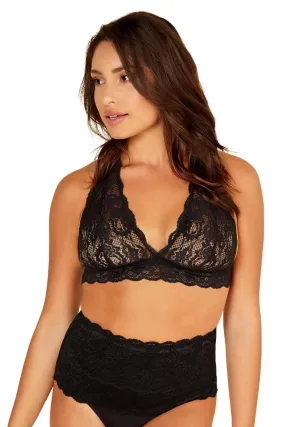 Cosabella Never Say Never High Waisted Thong Shapewear, Black (NEVES03)