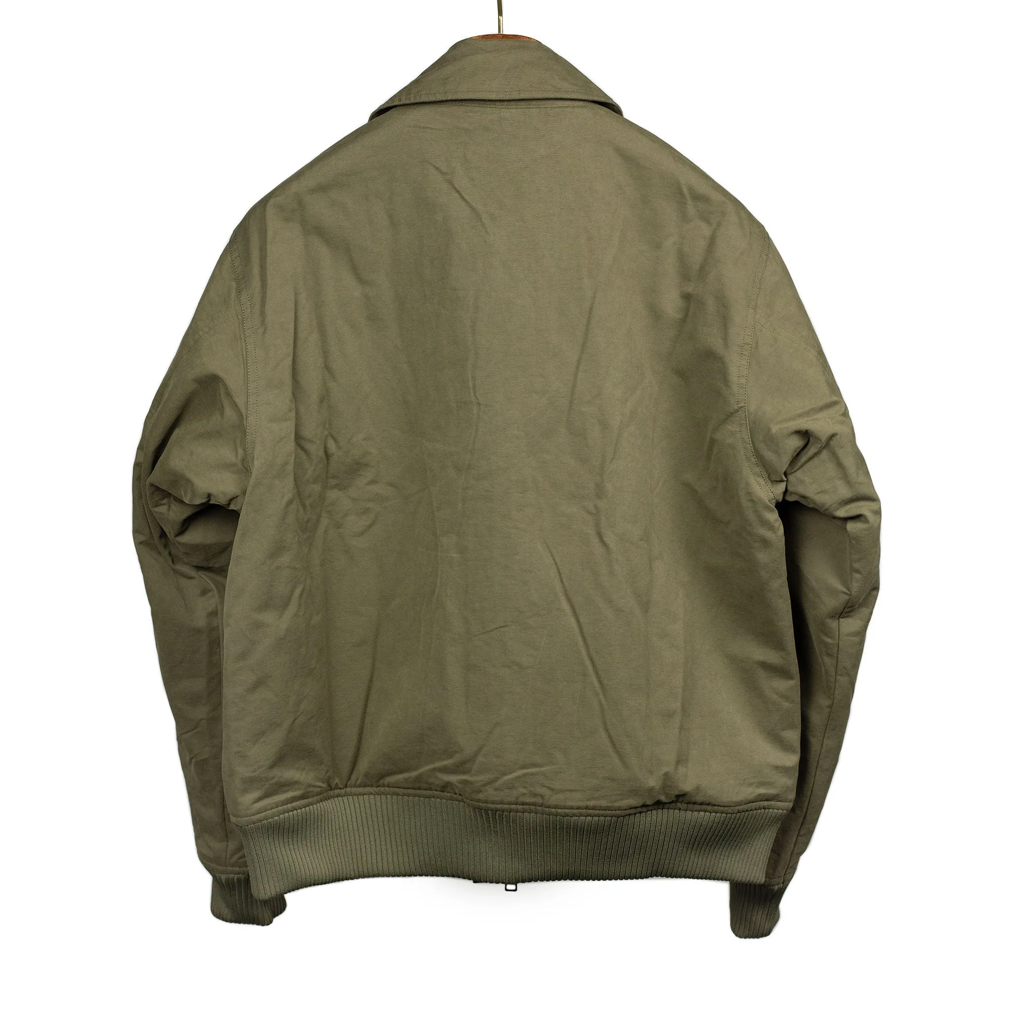 CWU Flight Jacket in olive brushed cotton and nylon