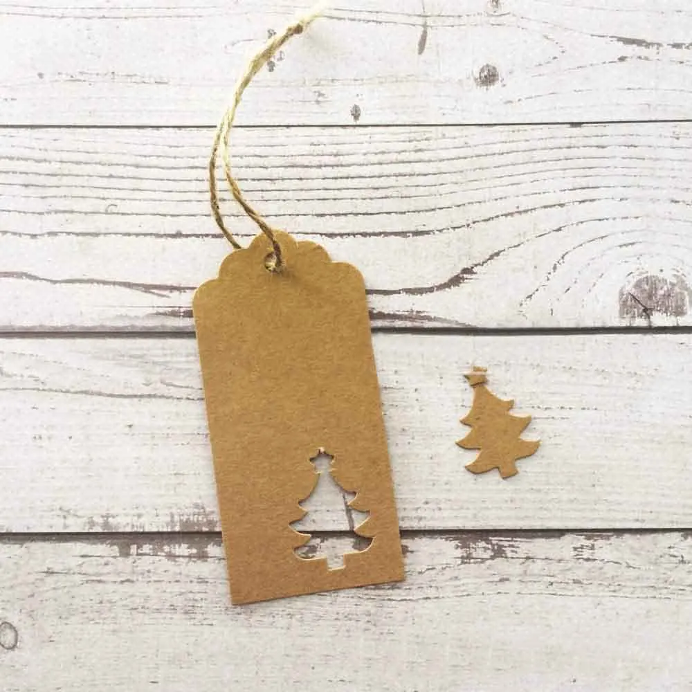 Die Cut Confetti Christmas Gift Tags Pack of 10