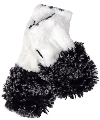Fox Cuff - Fingerless / Texting Gloves, Reversible - Fox & Assorted Faux Fur