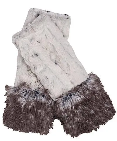 Fox Cuff - Fingerless / Texting Gloves, Reversible - Fox & Assorted Faux Fur