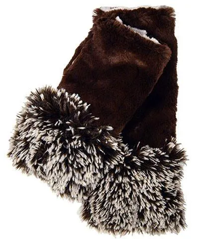 Fox Cuff - Fingerless / Texting Gloves, Reversible - Fox & Assorted Faux Fur