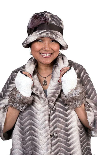 Fox Cuff - Fingerless / Texting Gloves, Reversible - Fox & Assorted Faux Fur