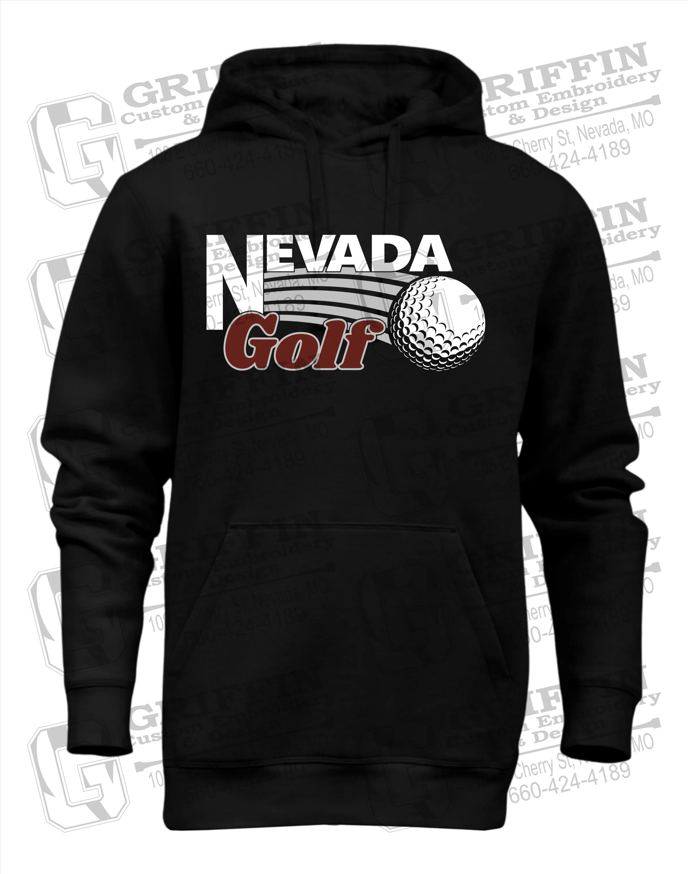 Heavyweight Fleece Hoodie - Golf - Nevada Tigers 21-W