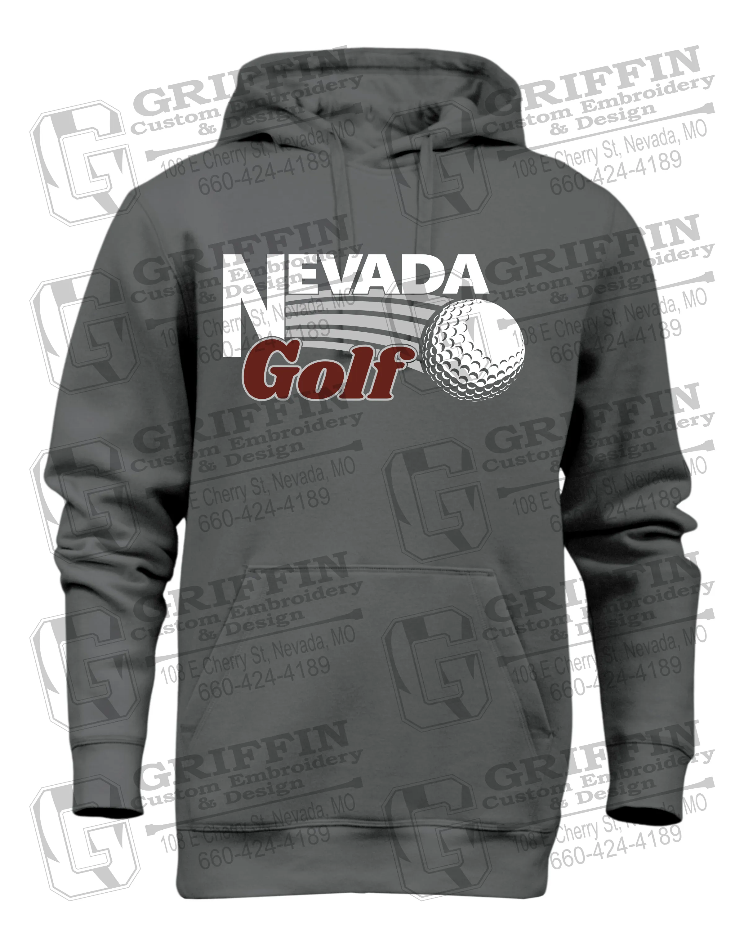 Heavyweight Fleece Hoodie - Golf - Nevada Tigers 21-W