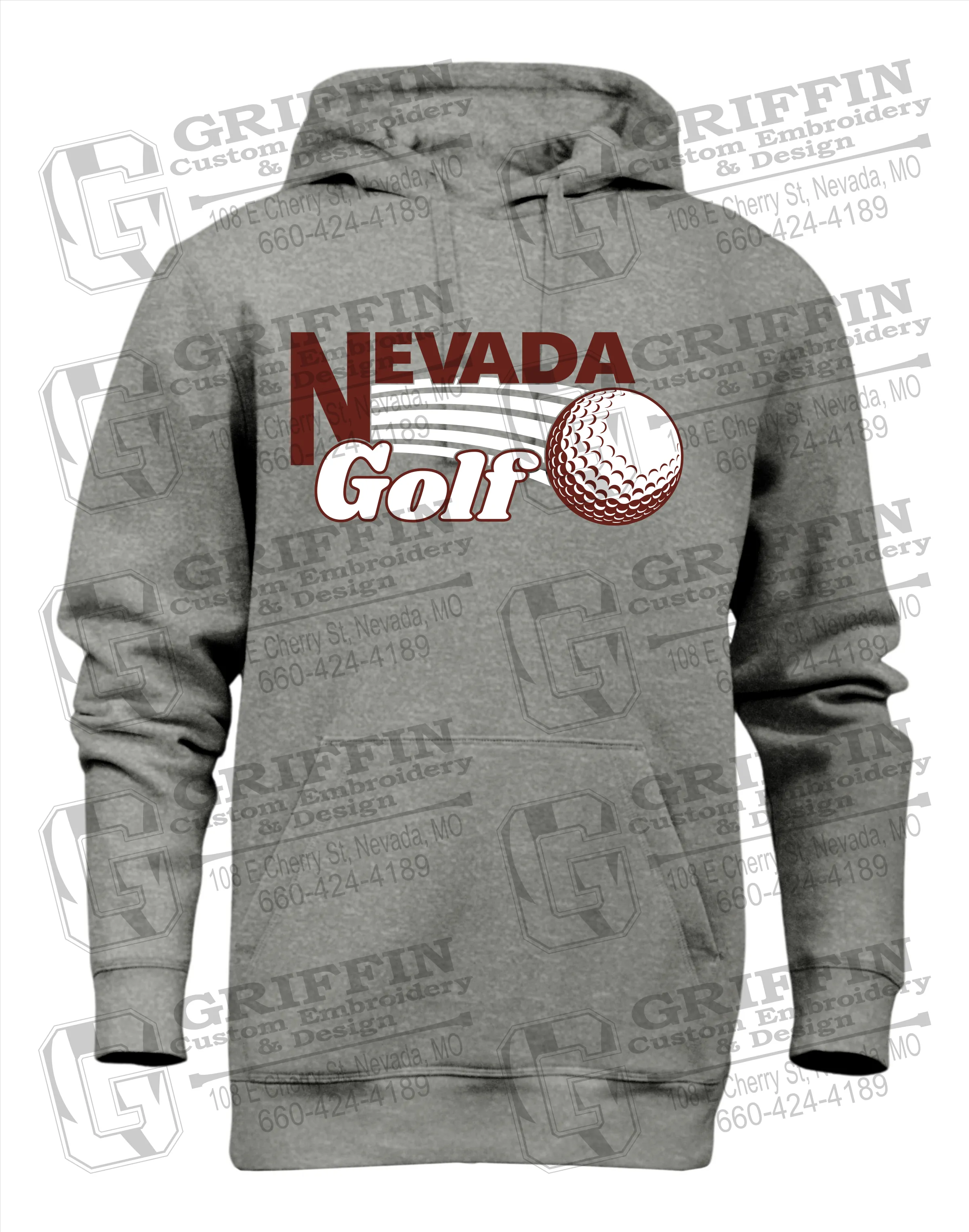 Heavyweight Fleece Hoodie - Golf - Nevada Tigers 21-W