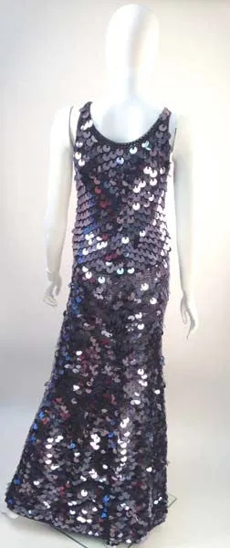 Joan Vass Black Knit and Paillettes Ensemble