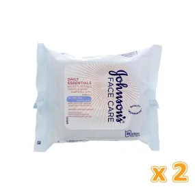 Johnson's Facial Cleansing Wipes - Dry Skin (2 X 25 wipes)