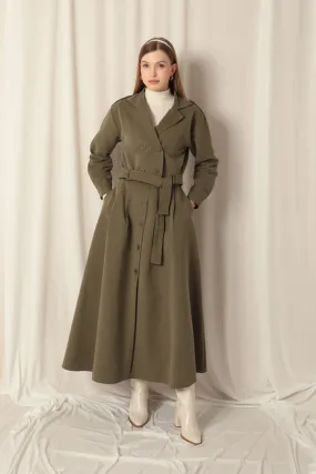 KKT Torino Fabric Women's Khaki Skirt Suit - Langford Station