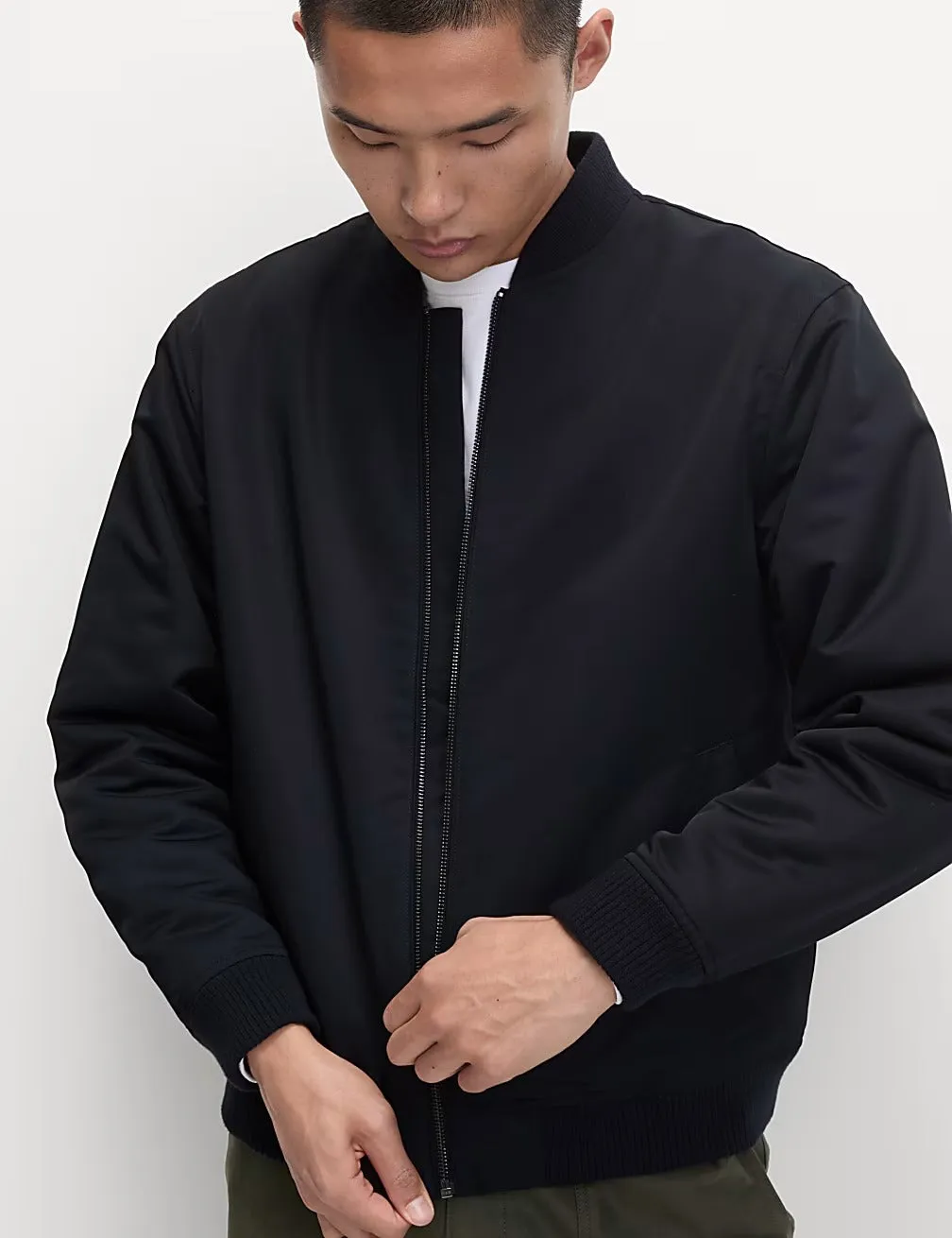 M&S Mens L/S Parachute Jacket T16/5054M