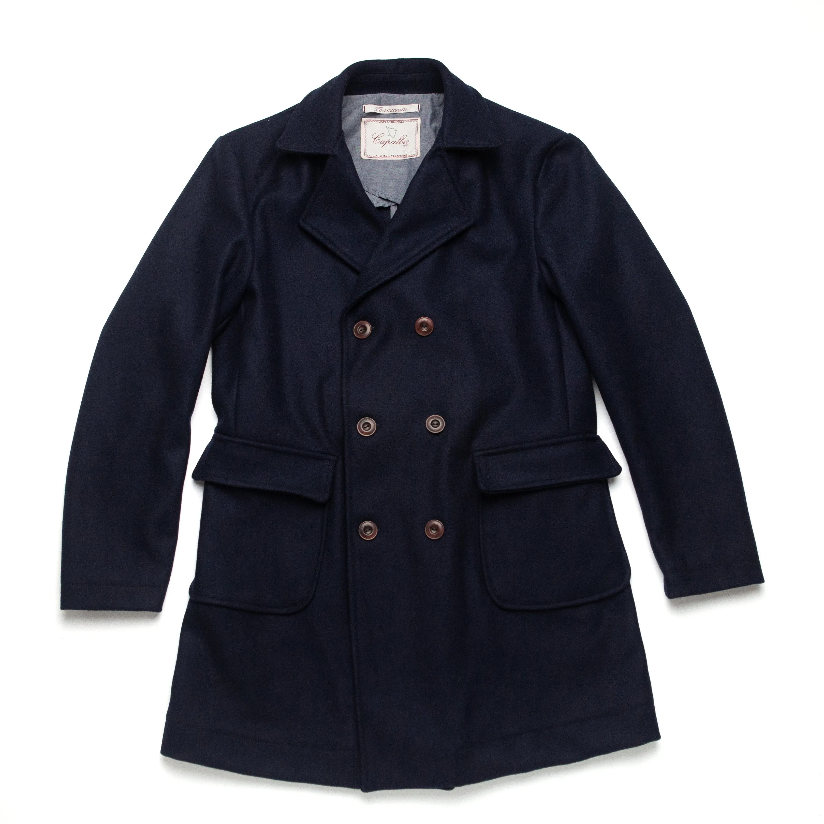 Mariner Coat in Navy Wool