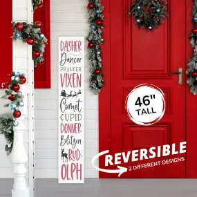 Reindeer Christmas Porch Sign