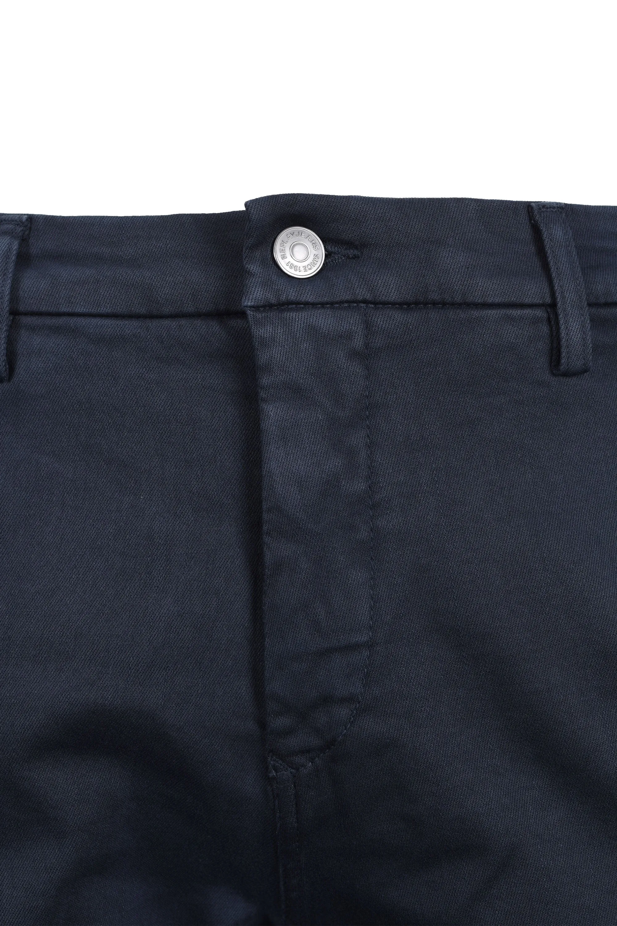 Replay Benni Cotton Trouser Navy