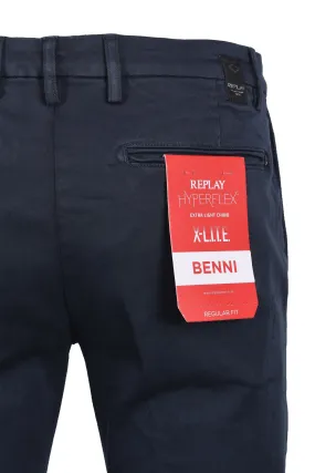 Replay Benni Cotton Trouser Navy