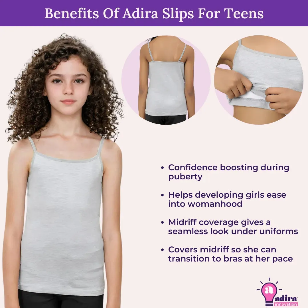 Slips For Teens | Flat Padding | Covers Nipple Buds | Confidence For Puberty | Pack Of 4