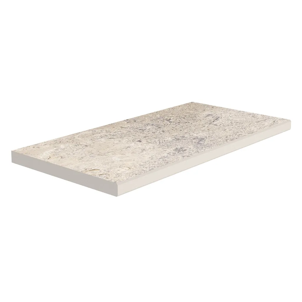 Travertino Beige, 12" x 24" - 3CM Porcelain Pool Coping