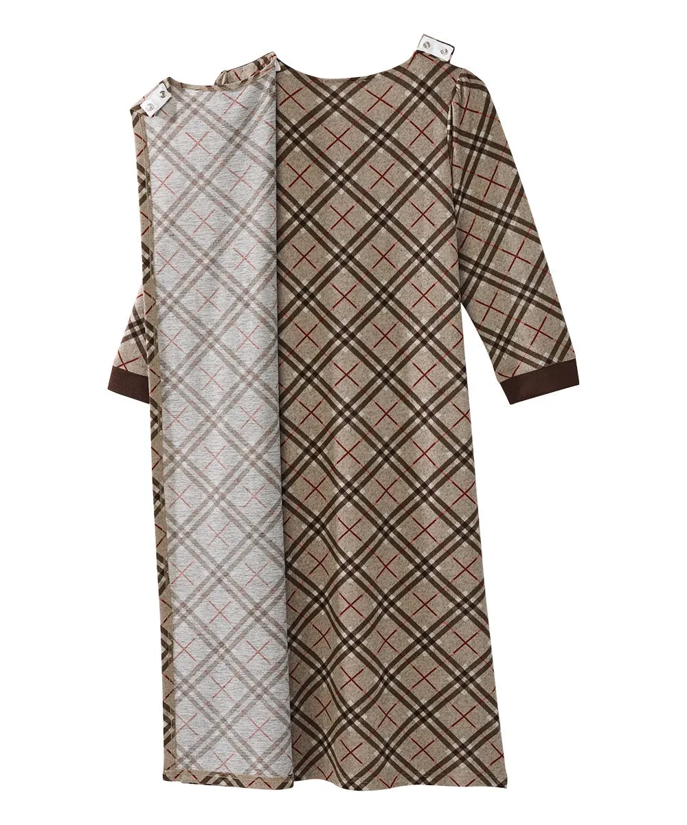 Women's Open Back Sweater Knit Dress Diamond Neckline - Clearance