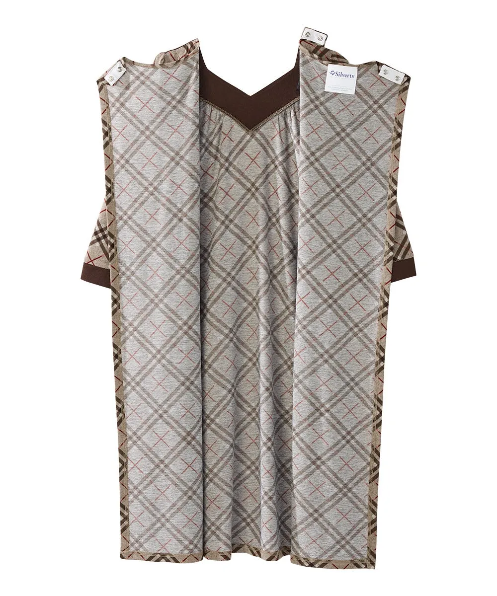 Women's Open Back Sweater Knit Dress Diamond Neckline - Clearance